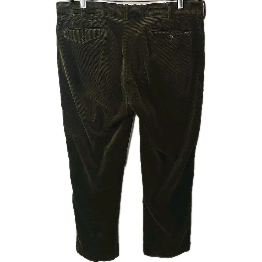 Polo Ralph Lauren Classic Fit 38x32 (Fits 38x27) Mens Brown Green Corduroy Pants